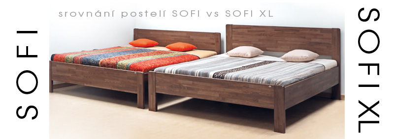 Srovnání postel SOFI vs SOFI XL