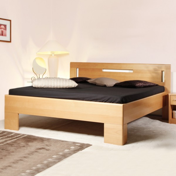 Zvýšená postel Varezza 4, masiv buk průběžný olej č. 1 přírodní, výrobce Kolacia Design