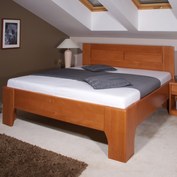 Zvýšená postele Olympia 3 - masiv buk průběžný lak č. 20 třešeň, Kolacia Design