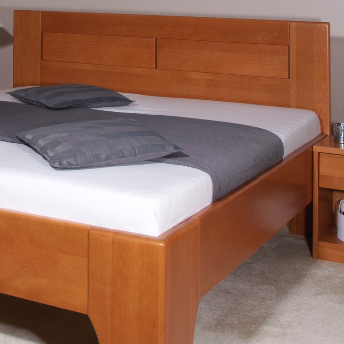 Zvýšená postele Olympia 3 - masiv buk průběžný lak č. 20 třešeň, Kolacia Design
