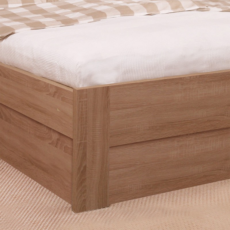 Zvýšená postel ELLA DREAM výklop lamino - dekor dub bardolíno, rovné rohy, BMB