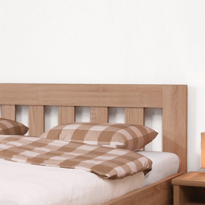Zvýšená postel ELLA DREAM lamino - dekor dub bardolíno, rovné rohy, BMB