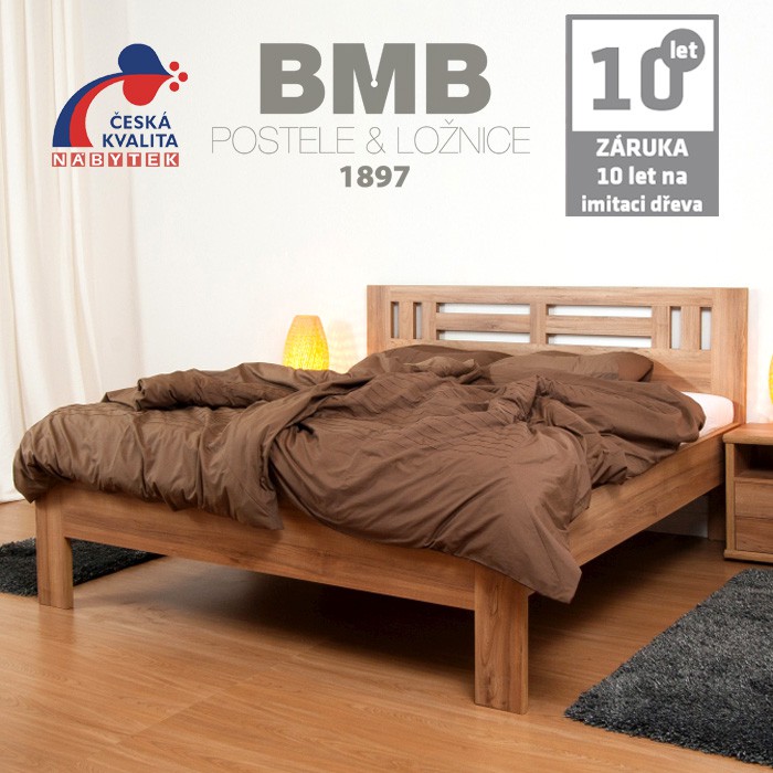 Zvýšená postel ELLA MOON lamino, BMB