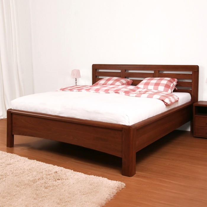 Zvýšená postel VIOLA masiv buk - odstín č. 93 káva, BMB