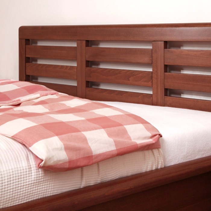 Zvýšená postel VIOLA masiv buk - odstín č. 93 káva, BMB