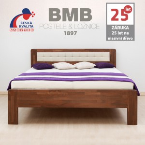 Zvýšená postel DENERYS STAR masiv buk, BMB