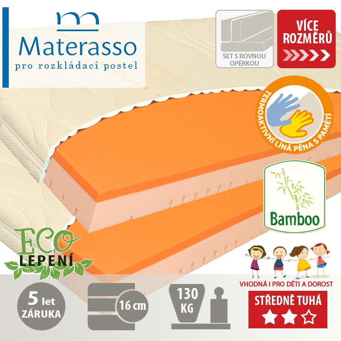 Matrace VISCOSTAR 16 k rozkládací posteli, Materasso