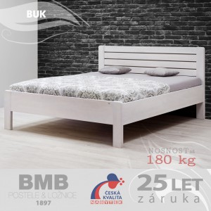 Zvýšená postel SOFI LUX XL masiv buk, BMB