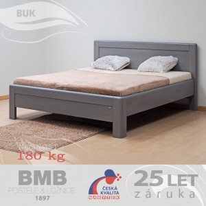 Zvýšená postel ADRIANA FAMILY masiv buk, BMB