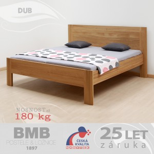 Zvýšená postel ELLA FAMILY masiv dub, BMB